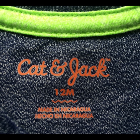 Baby Boys Blue Baseball Tee Shirt - Picture 3 of 3